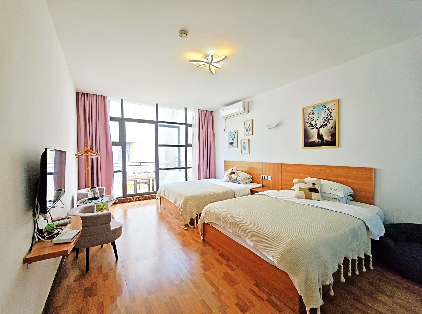 深圳大鹏古城湖景民宿/近较场尾 | 19房26床 可住25-50人