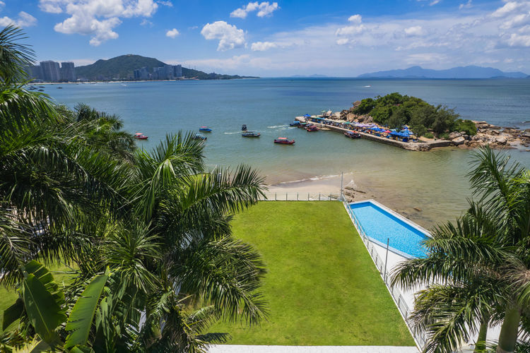 惠州巽寮湾【凤池岛】·斯托里亚9房12床泳池别墅一线海景